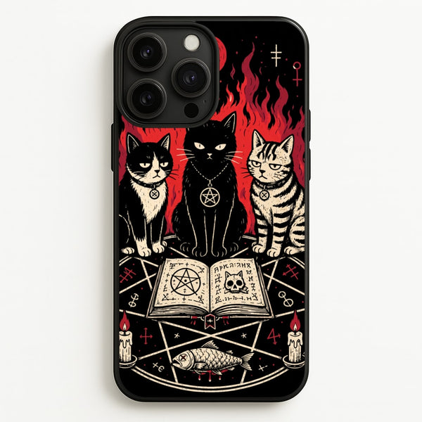 Occult Cat Coven Phone Case - iPhone 13 Pro / Standard