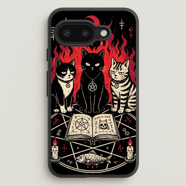 Occult Cat Coven Phone Case - Google Pixel 9a / Standard