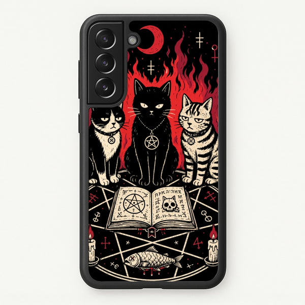 Occult Cat Coven Phone Case - Galaxy S21FE / Standard