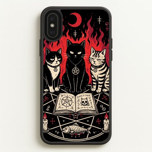Occult Cat Coven Phone Case - iPhone XS Max / Standard