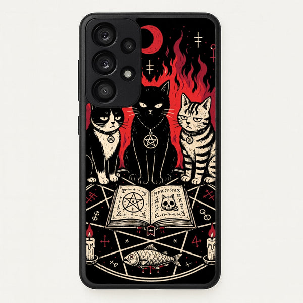 Occult Cat Coven Phone Case - Galaxy A53 / Standard
