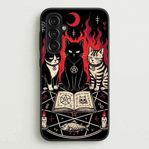 Occult Cat Coven Phone Case - Galaxy A16 / Standard