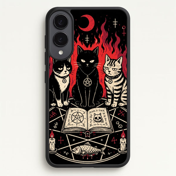 Occult Cat Coven Phone Case - Galaxy S25 Edge / Standard