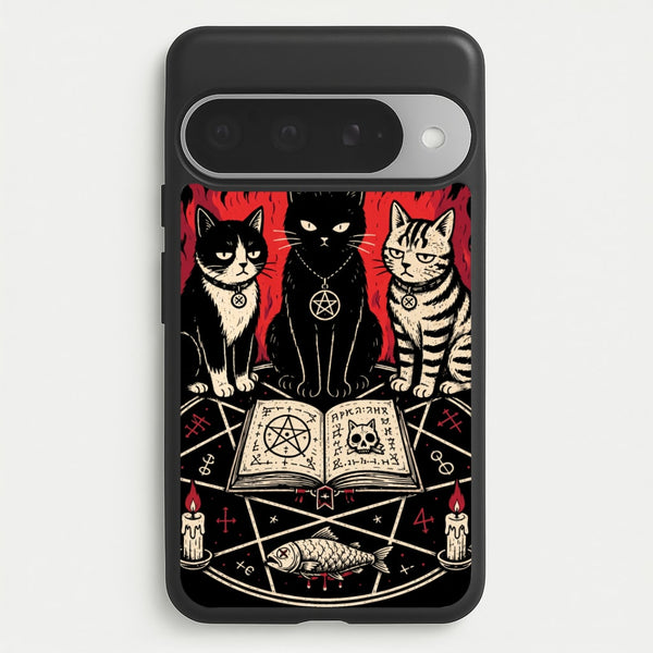 Occult Cat Coven Phone Case - Google Pixel 10 Pro XL / Standard