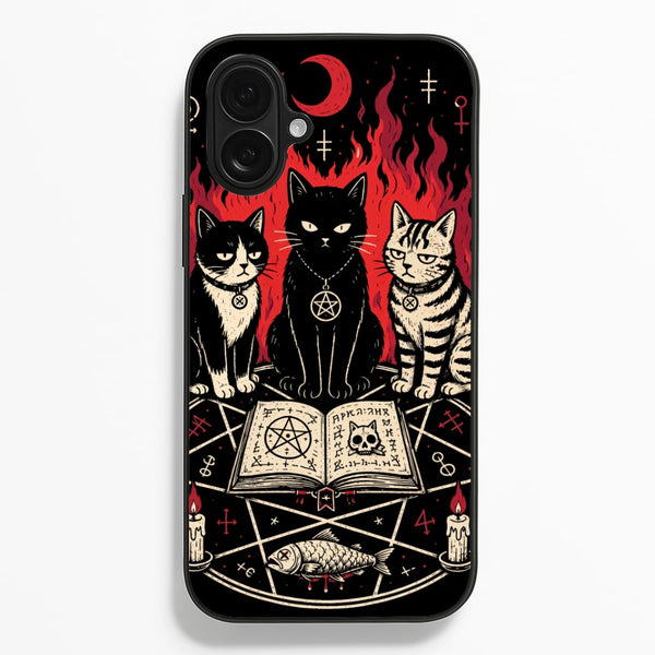 Occult Cat Coven Phone Case - iPhone 16 Plus / Standard
