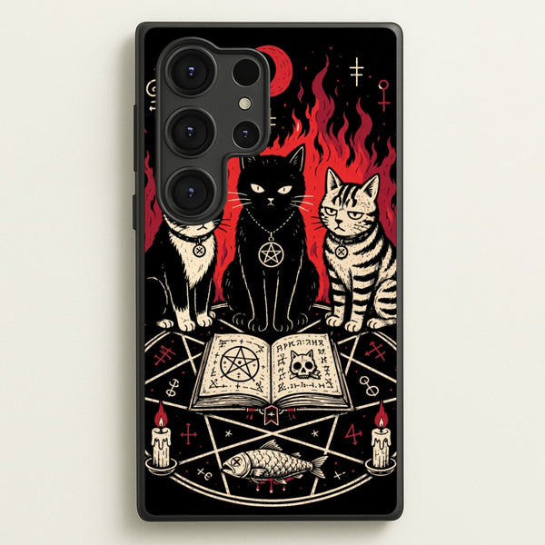 Occult Cat Coven Phone Case - Galaxy S25 Ultra / Standard
