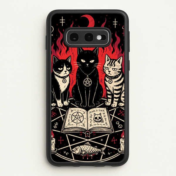 Occult Cat Coven Phone Case - Galaxy S10e / Standard