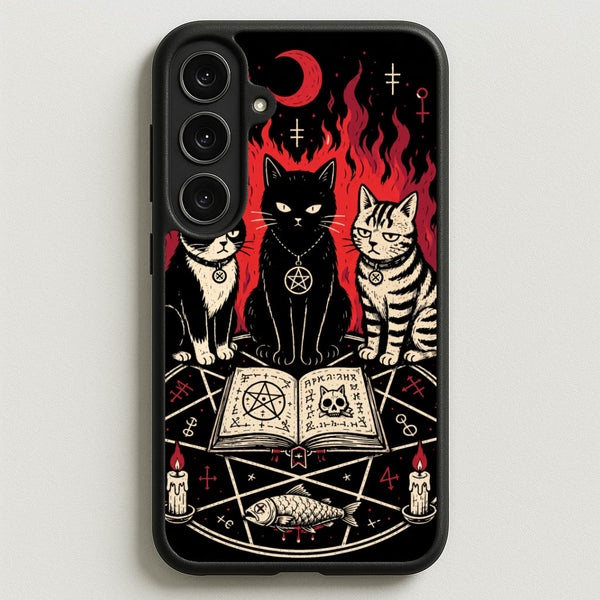 Occult Cat Coven Phone Case - Galaxy S25FE / Standard