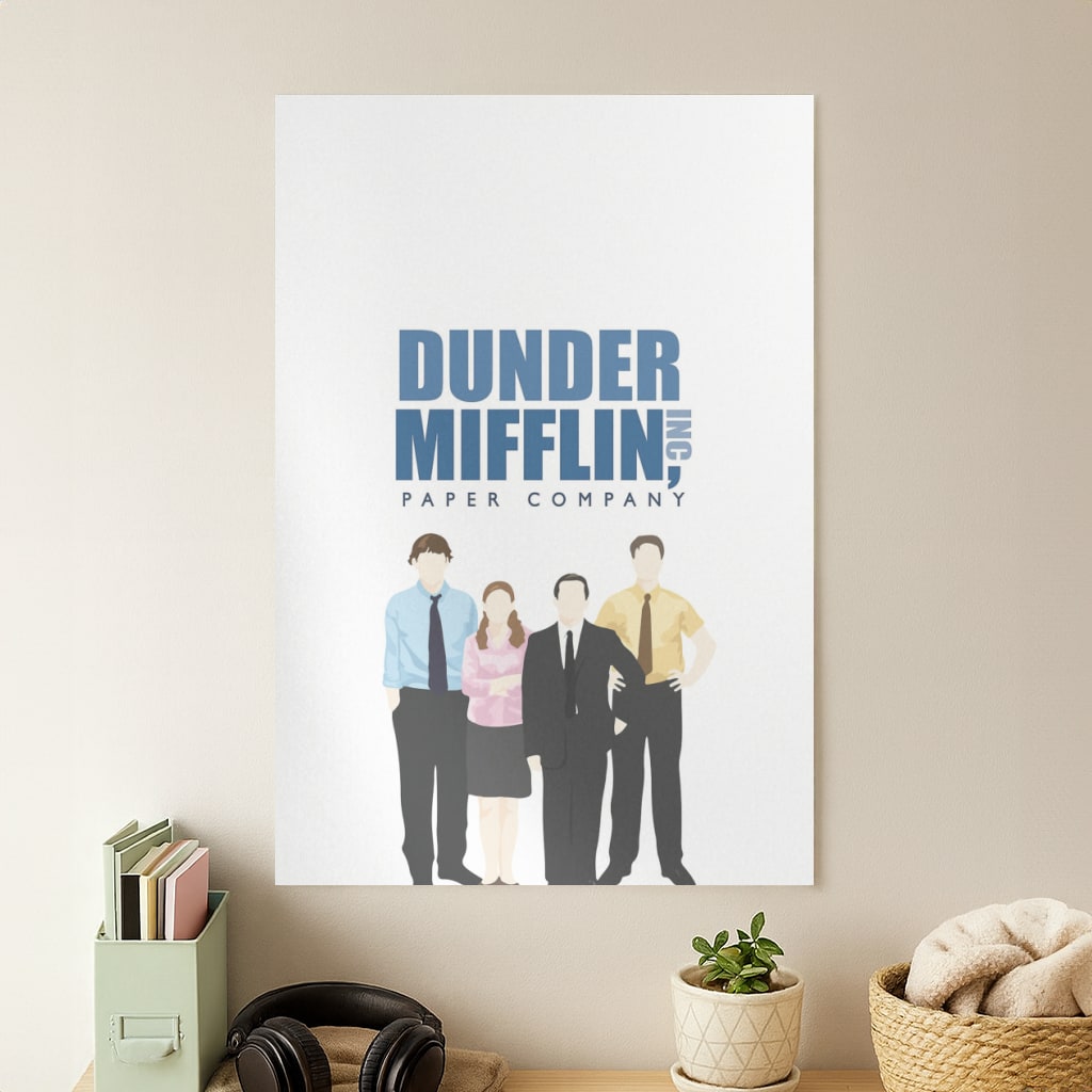 Office Cartoon - Dunder Mifflin Poster
