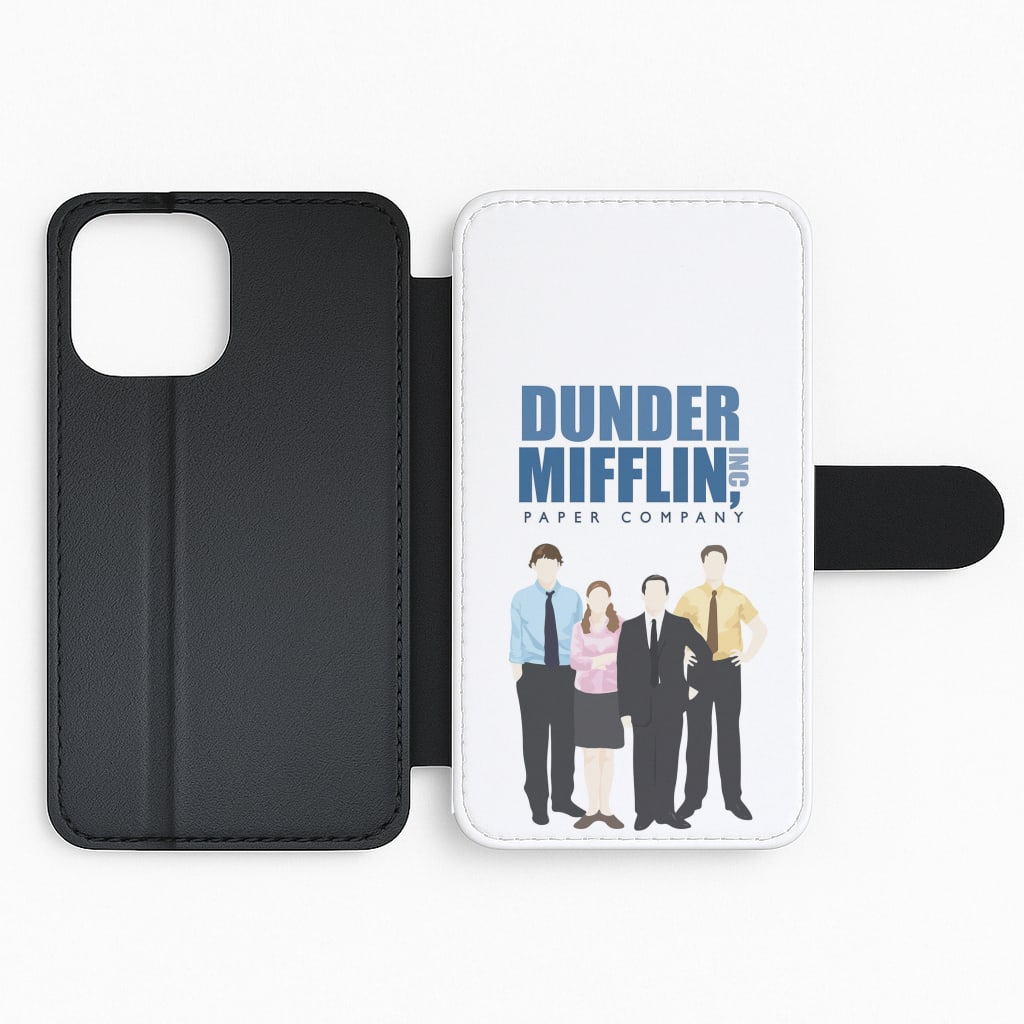 Office Cartoon - Dunder Mifflin Flip Phone Case