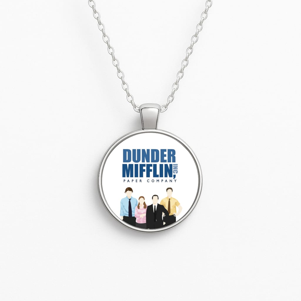 Office Cartoon - Dunder Mifflin Circle Necklace