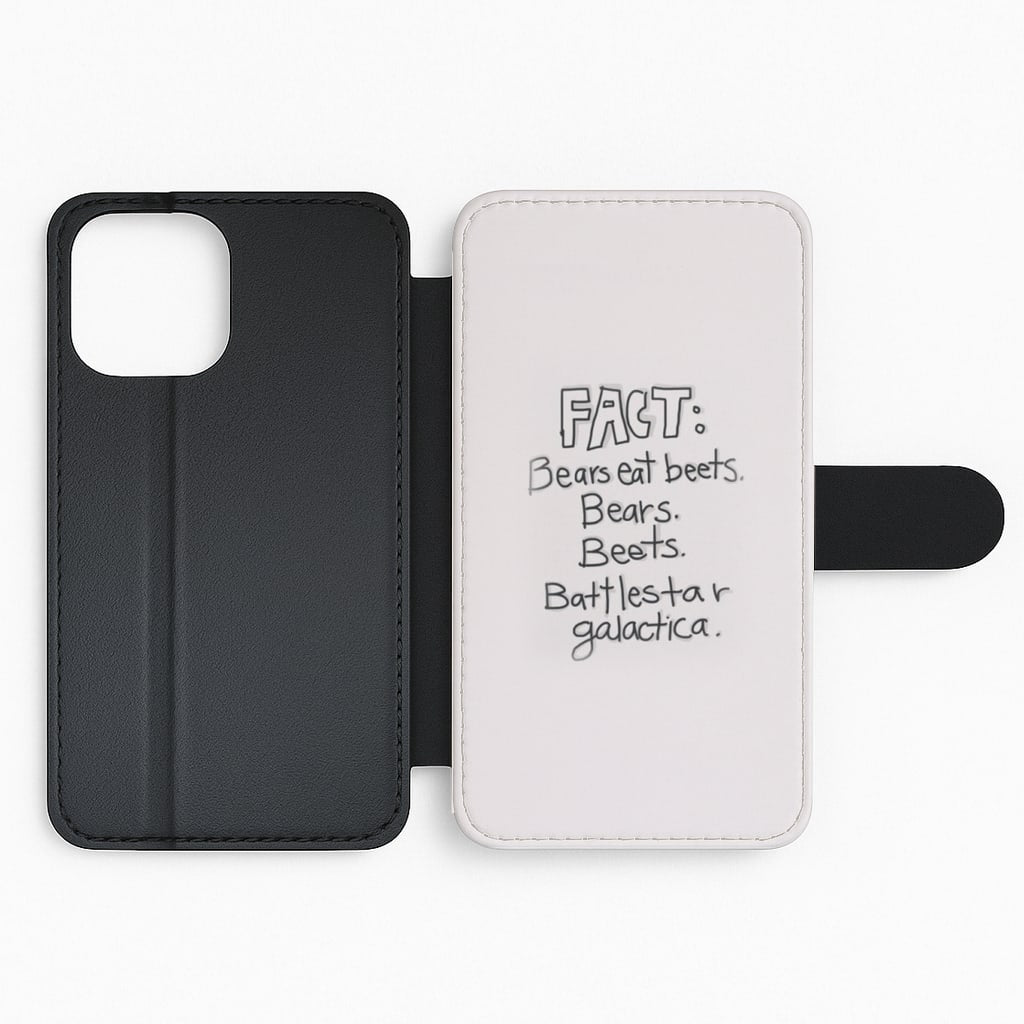 Fact - Bears Eat Beets - Bears, Beets, Battlestar Galactica Flip Phone Case