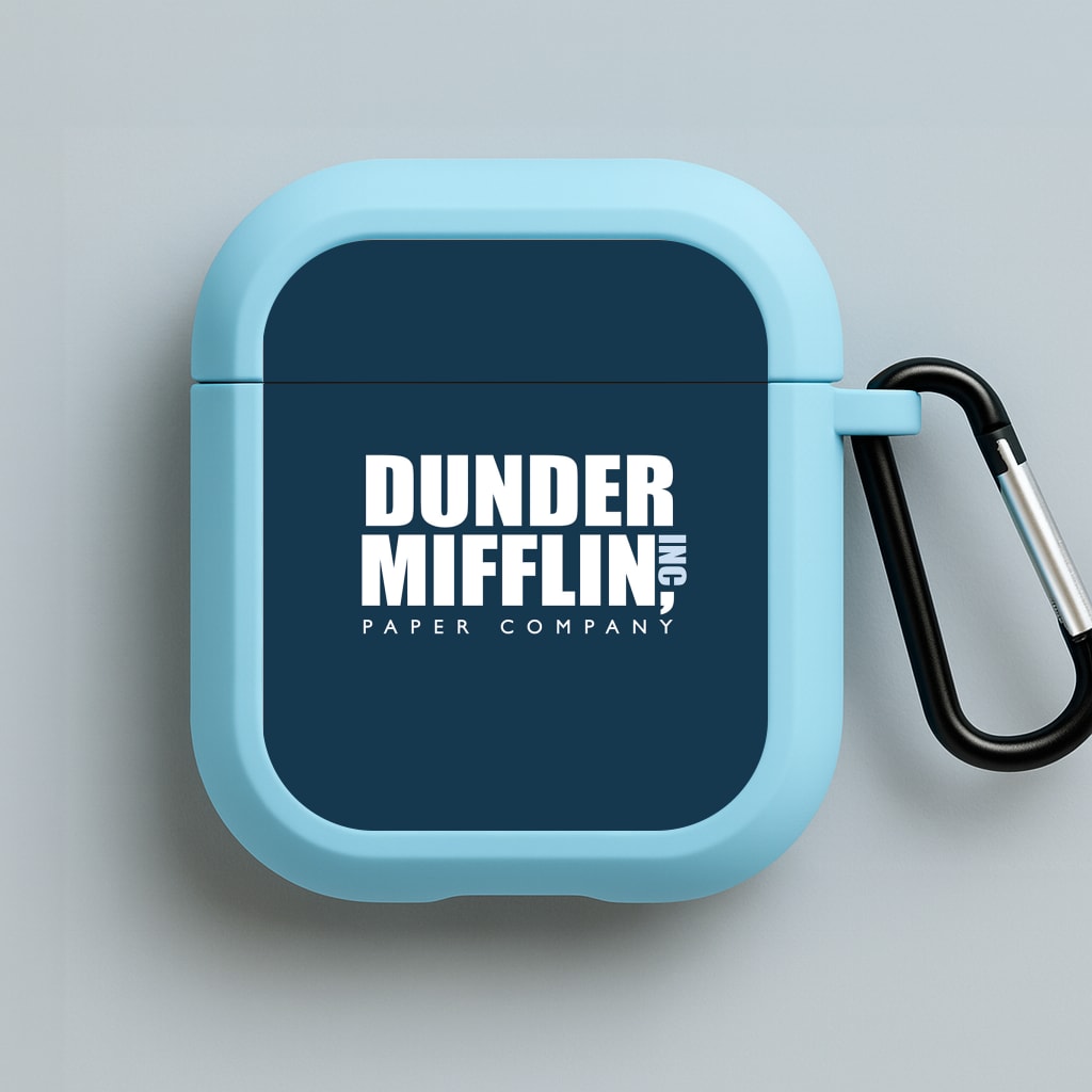 Dunder Logo Blue AirPods Case