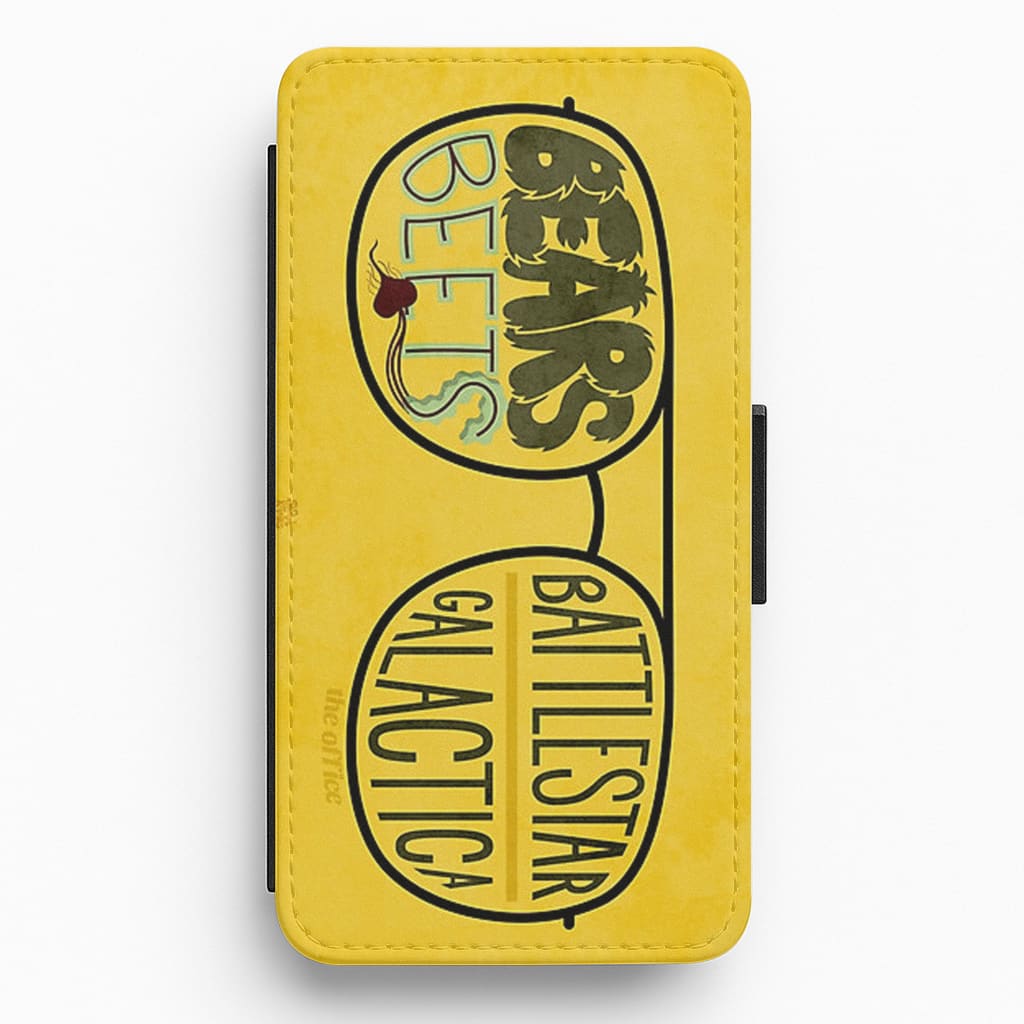 Bear, Beets, Battlestar Galactica Flip / Wallet Phone Case