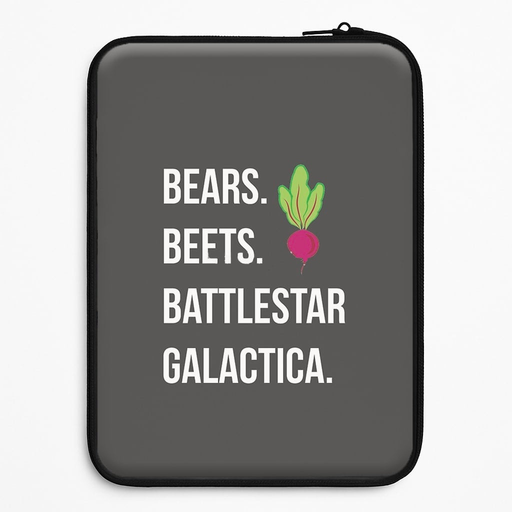 Bears. Beets. Battlestar Galactica Illustration Universal Laptop Sleeve