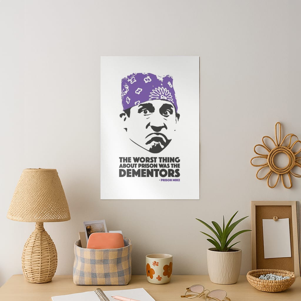 Prison Mike vs The Dementors Art Print