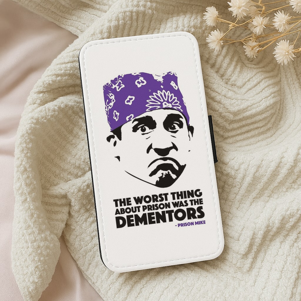 Prison Mike vs The Dementors Flip Wallet Phone Case
