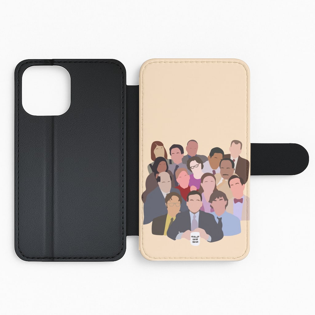 Office Characters Flip Phone Case