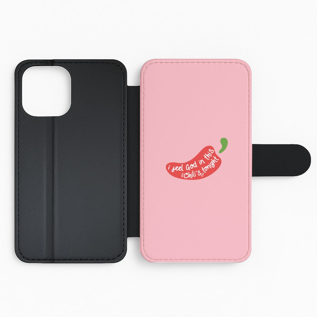 I Feel God In This Chilli's Tonight Flip Phone Case