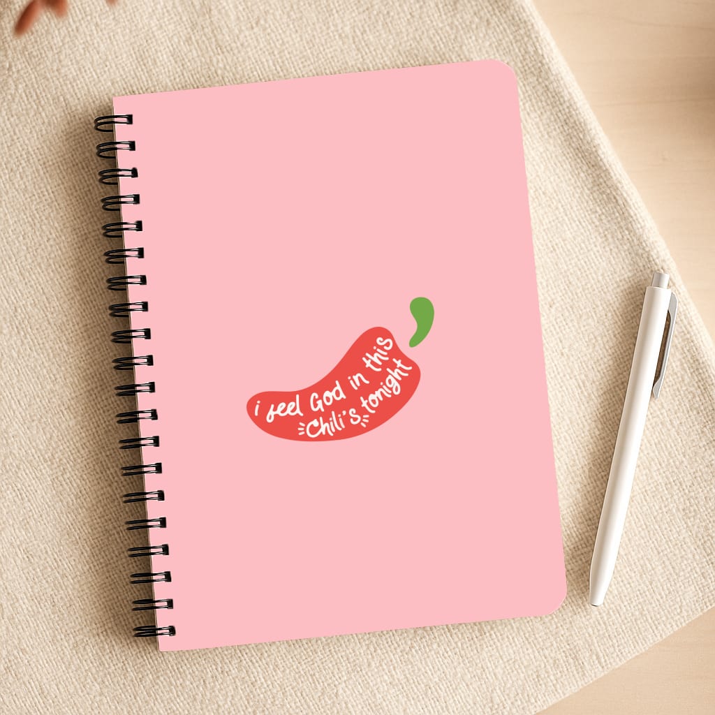 I Feel God In This Chilli's Tonight Notepad