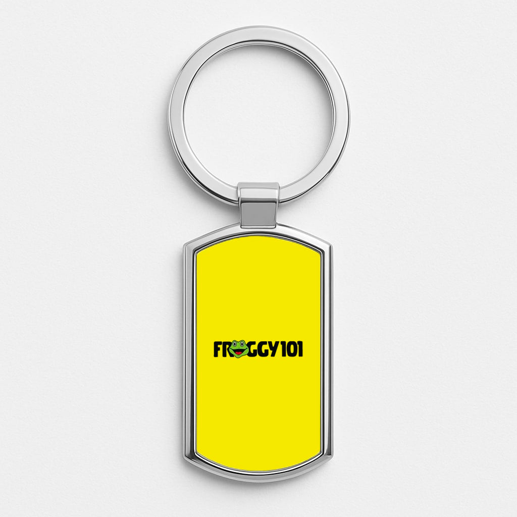 Froggy 101 Silver Keyring