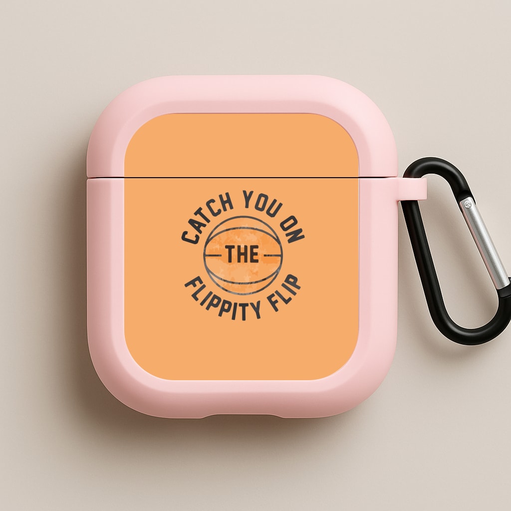 Catch You On The Flippity Flip Pink AirPods Case