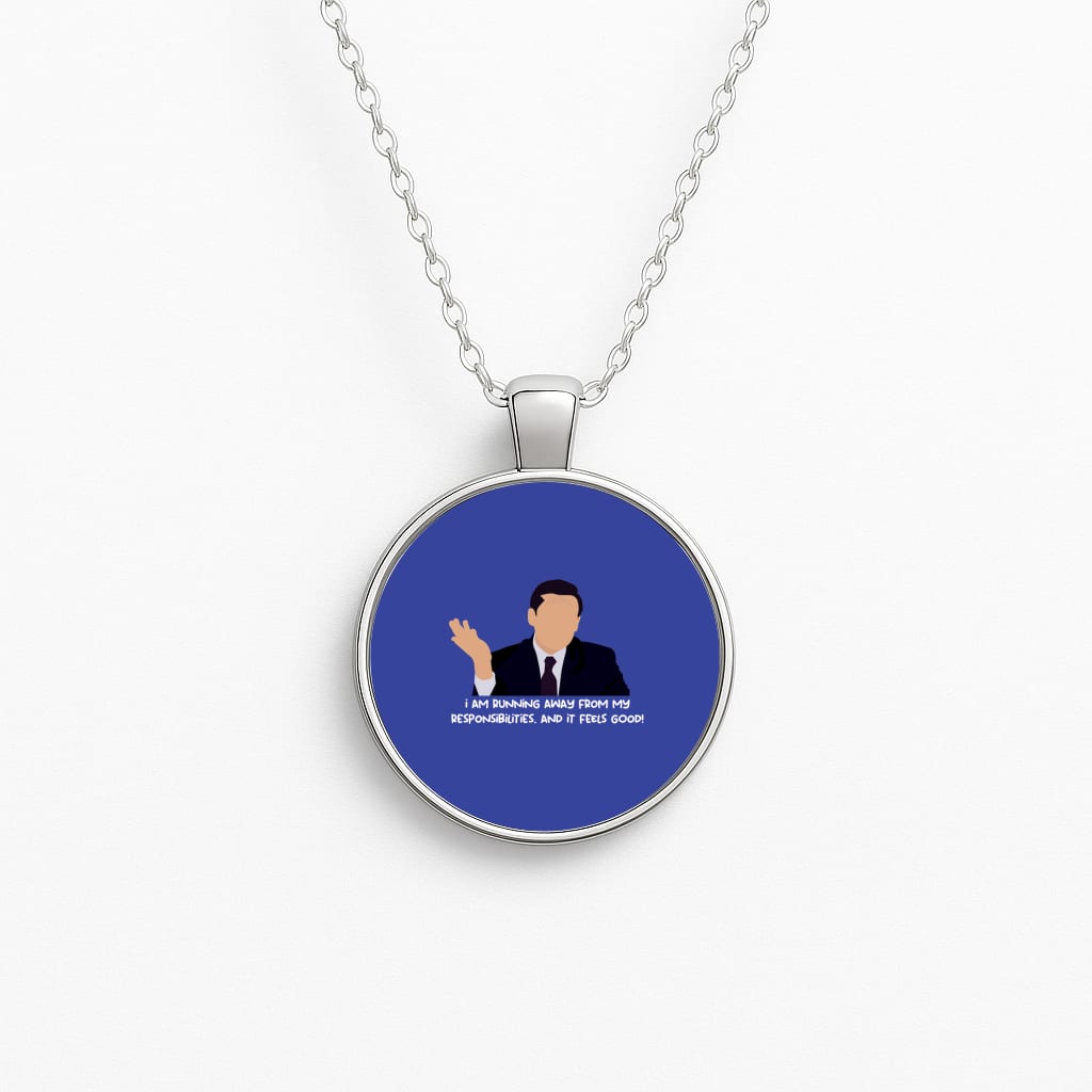 I Am Running Away From My Responsibilities Circle Necklace