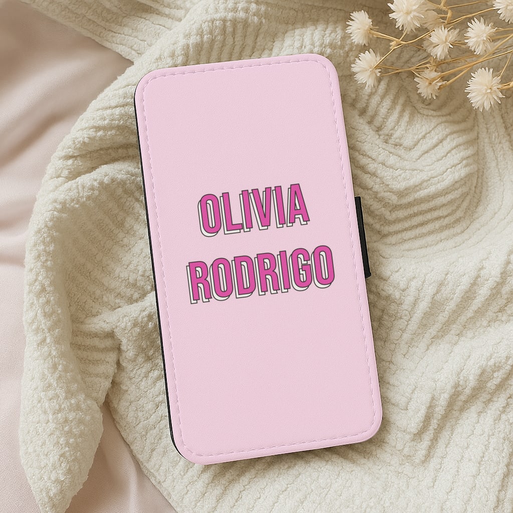 Olivia Layered Text Wallet Phone Case