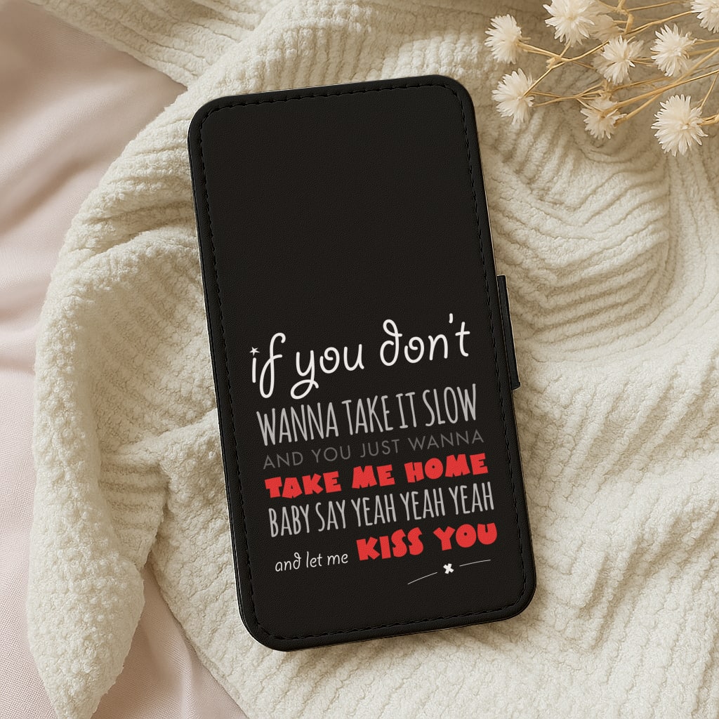 Kiss You Lyrics - One Direction Wallet Phone Case