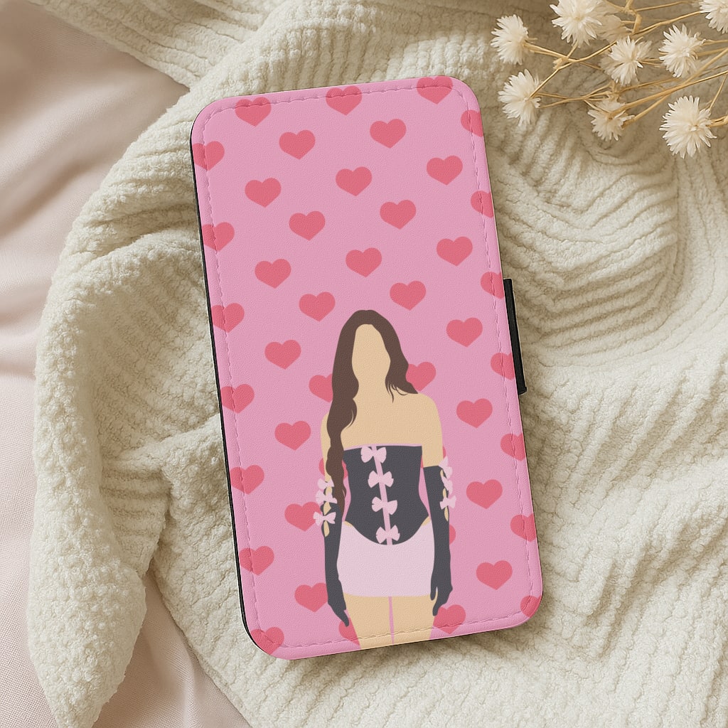 Pink Hearts - Olivia Wallet Phone Case