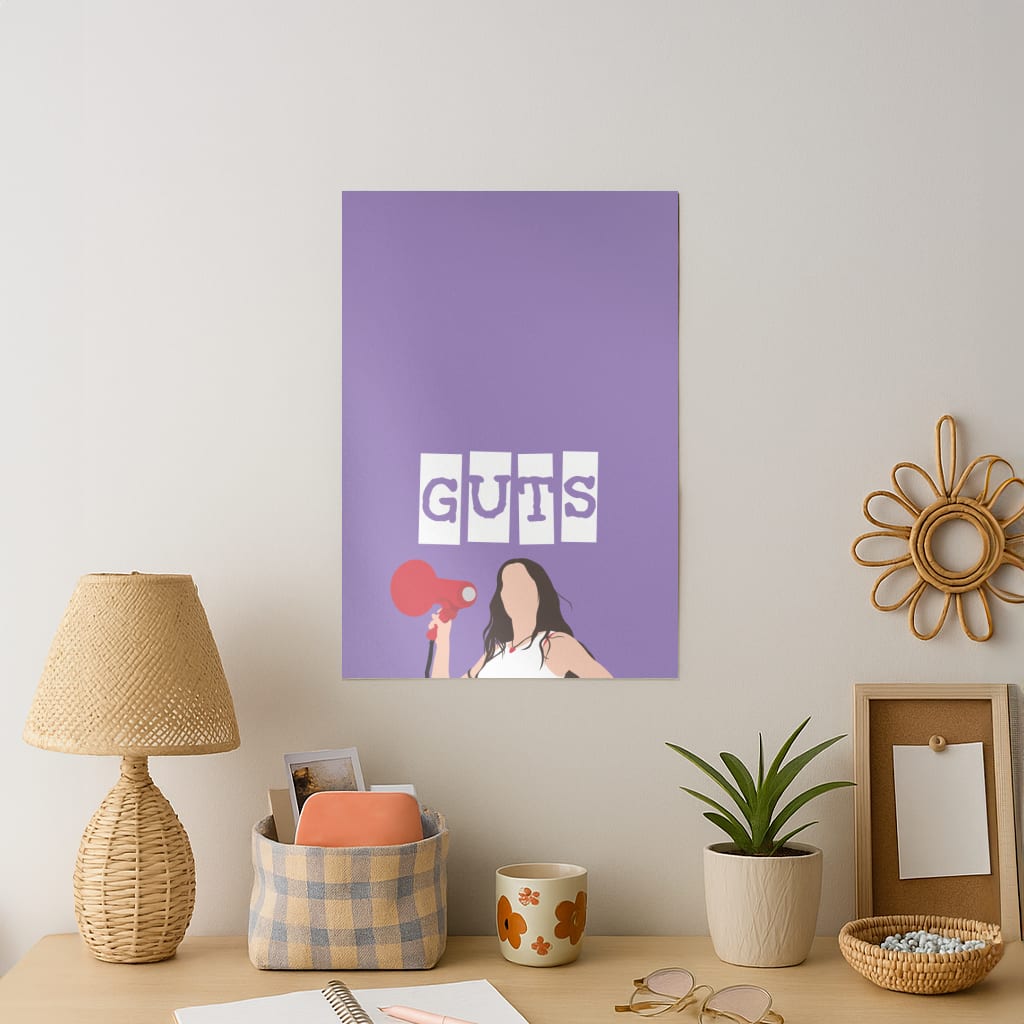 Olivia Red Megaphone Art Print
