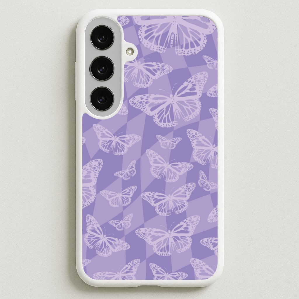 Abstract Butterflies Pattern Phone Case for Galaxy S25FE