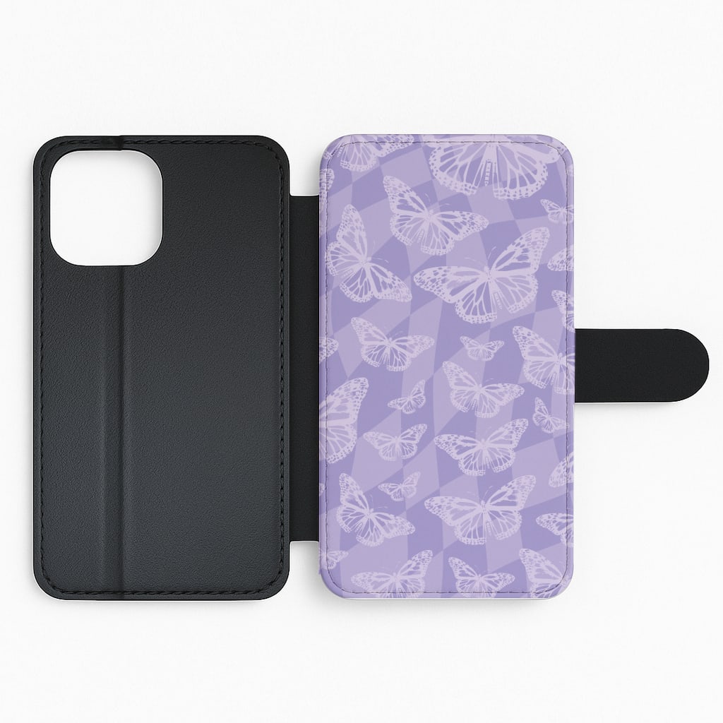 Abstract Butterflies Pattern Flip Phone Case