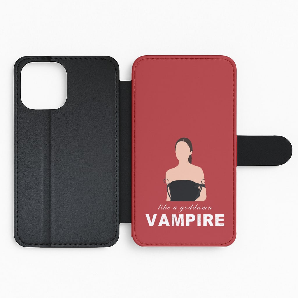 Goddamn Vampire Flip Phone Case