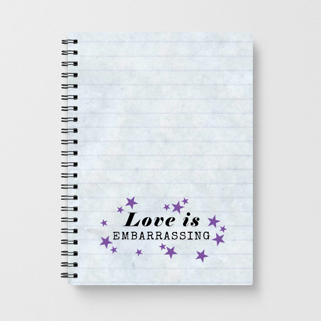 Love Is Embarrassing Note Notebook