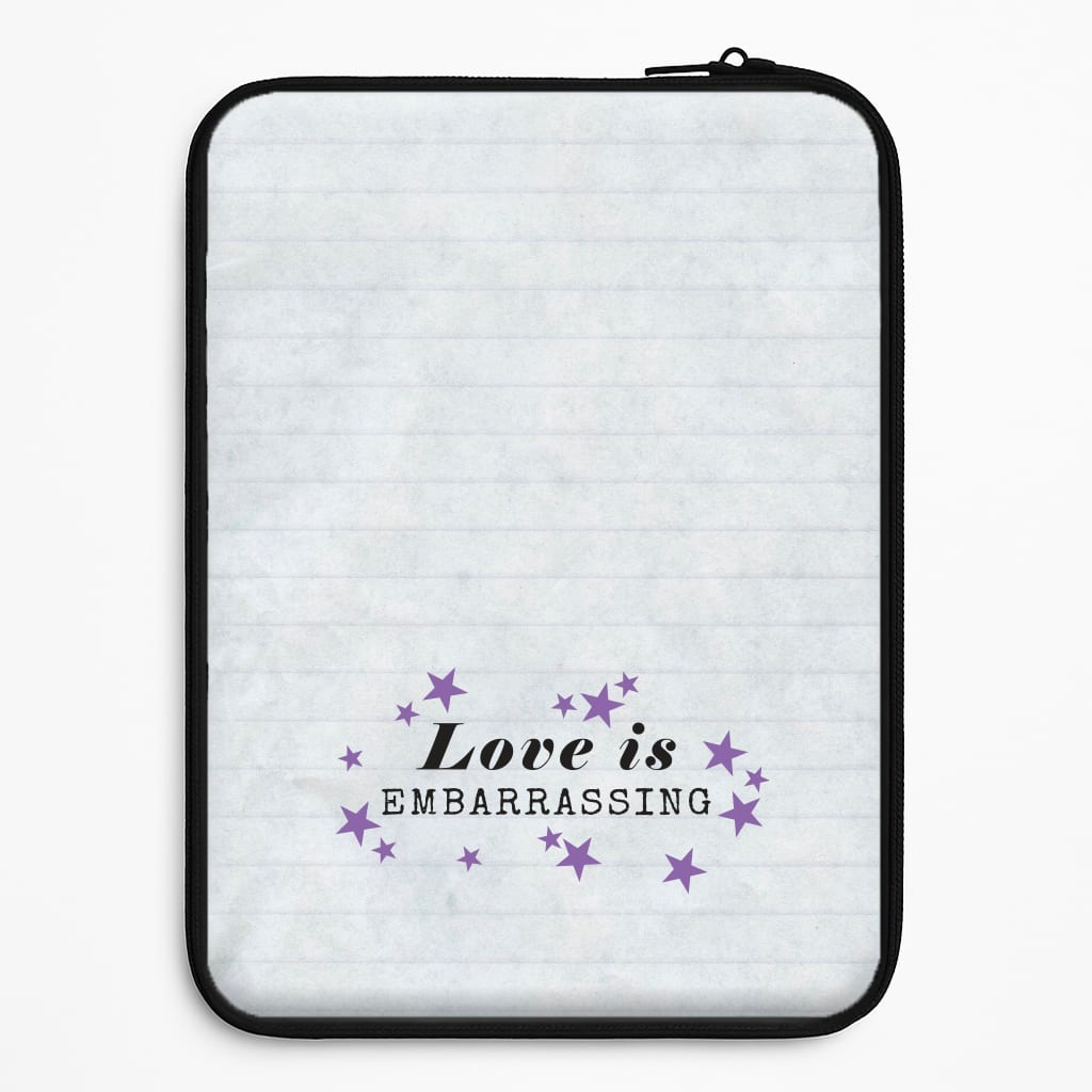 Love Is Embarrassing Note Laptop Sleeve