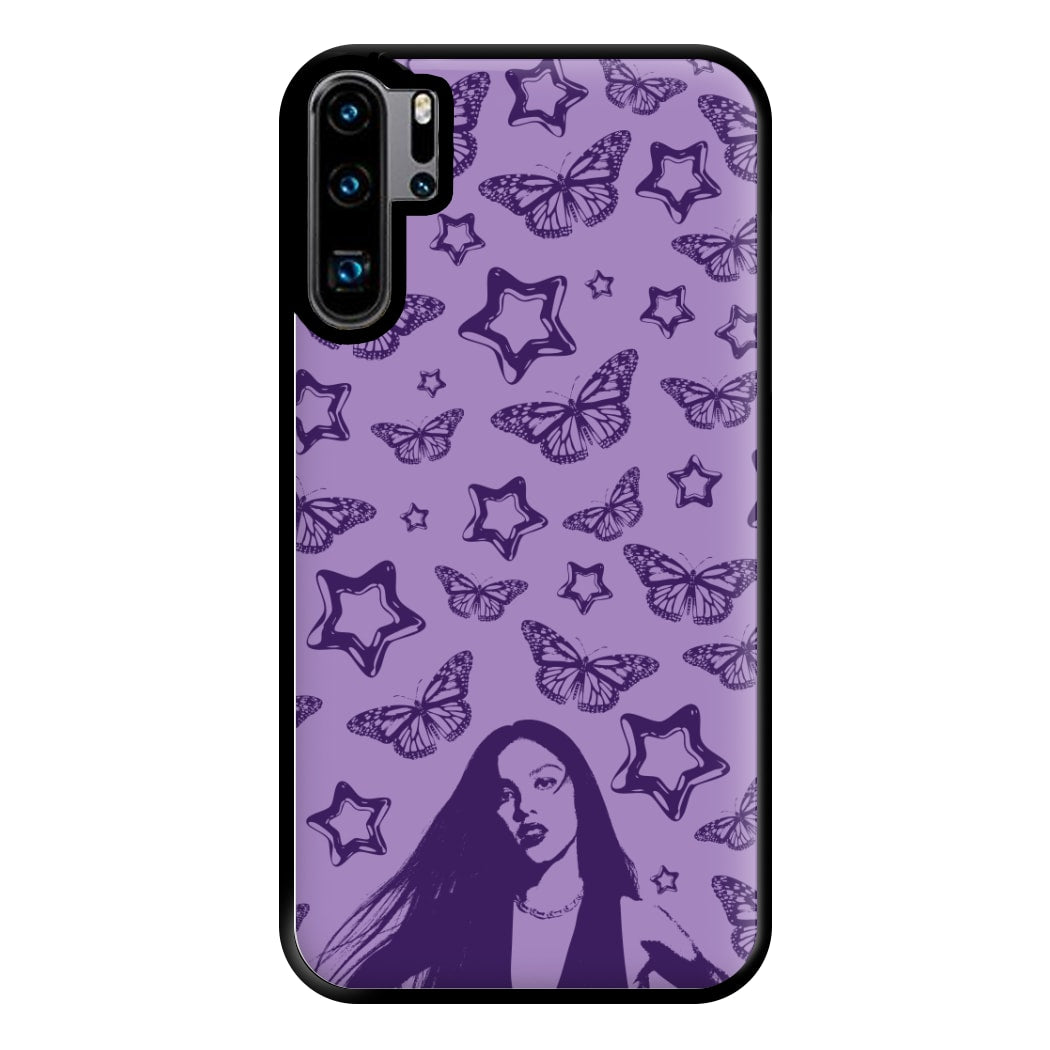 Stars And Butterflies Pattern Phone Case for Huawei P30 Pro