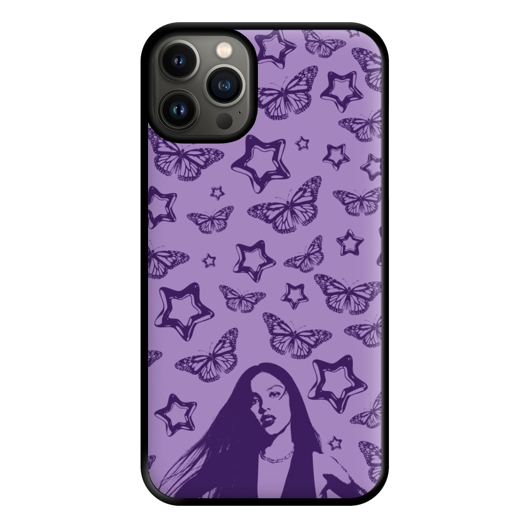 Stars And Butterflies Pattern Phone Case for iPhone 13