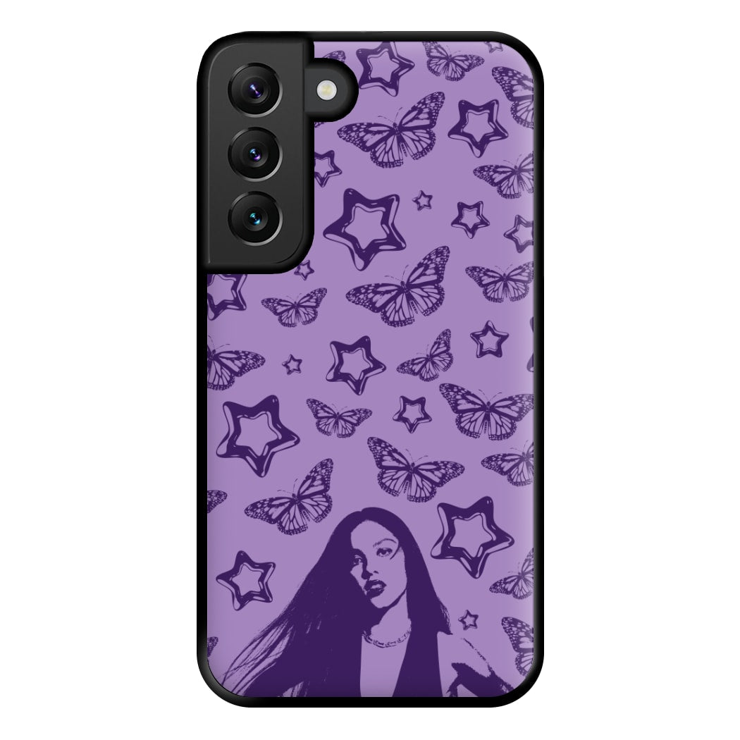 Stars And Butterflies Pattern Phone Case for Galaxy S22 Plus