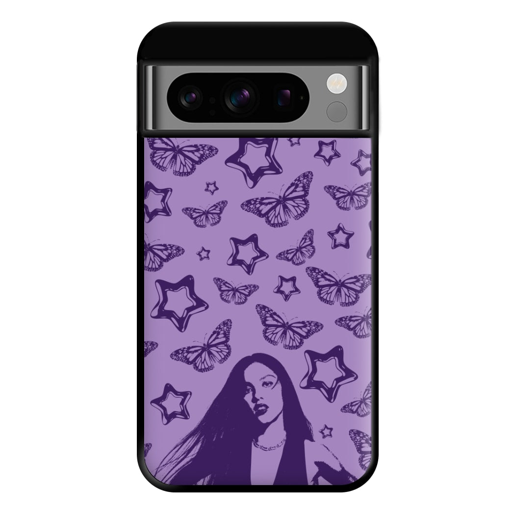Stars And Butterflies Pattern Phone Case for Google Pixel 8 Pro