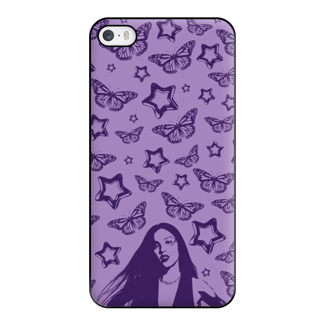 Stars And Butterflies Pattern Phone Case for iPhone 5 / 5s / SE 2016
