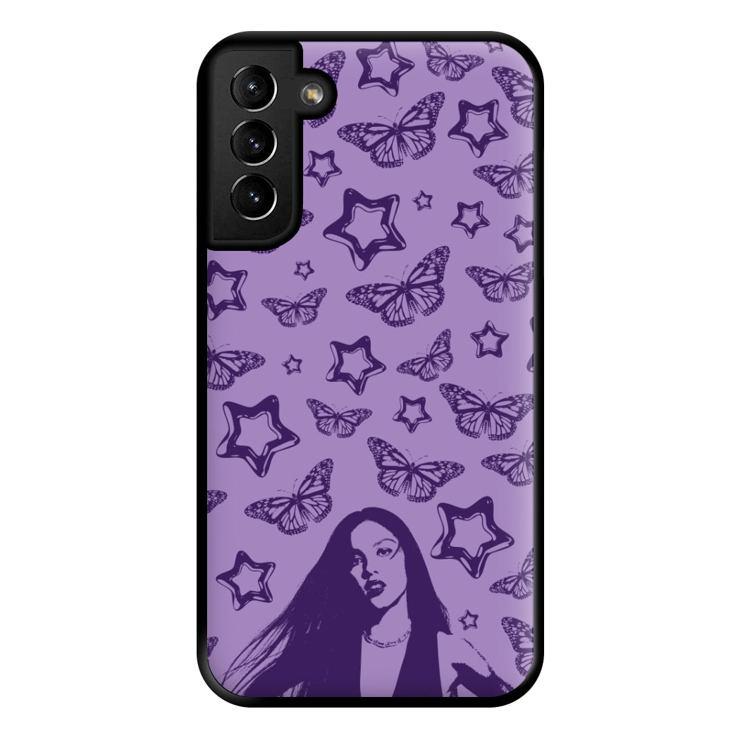 Stars And Butterflies Pattern Phone Case for Galaxy S21 Plus
