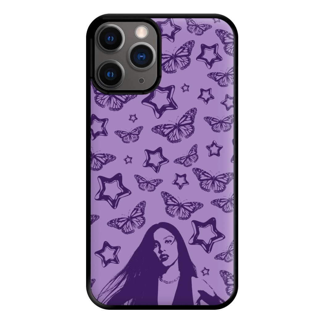 Stars And Butterflies Pattern Phone Case for iPhone 12 Pro Max