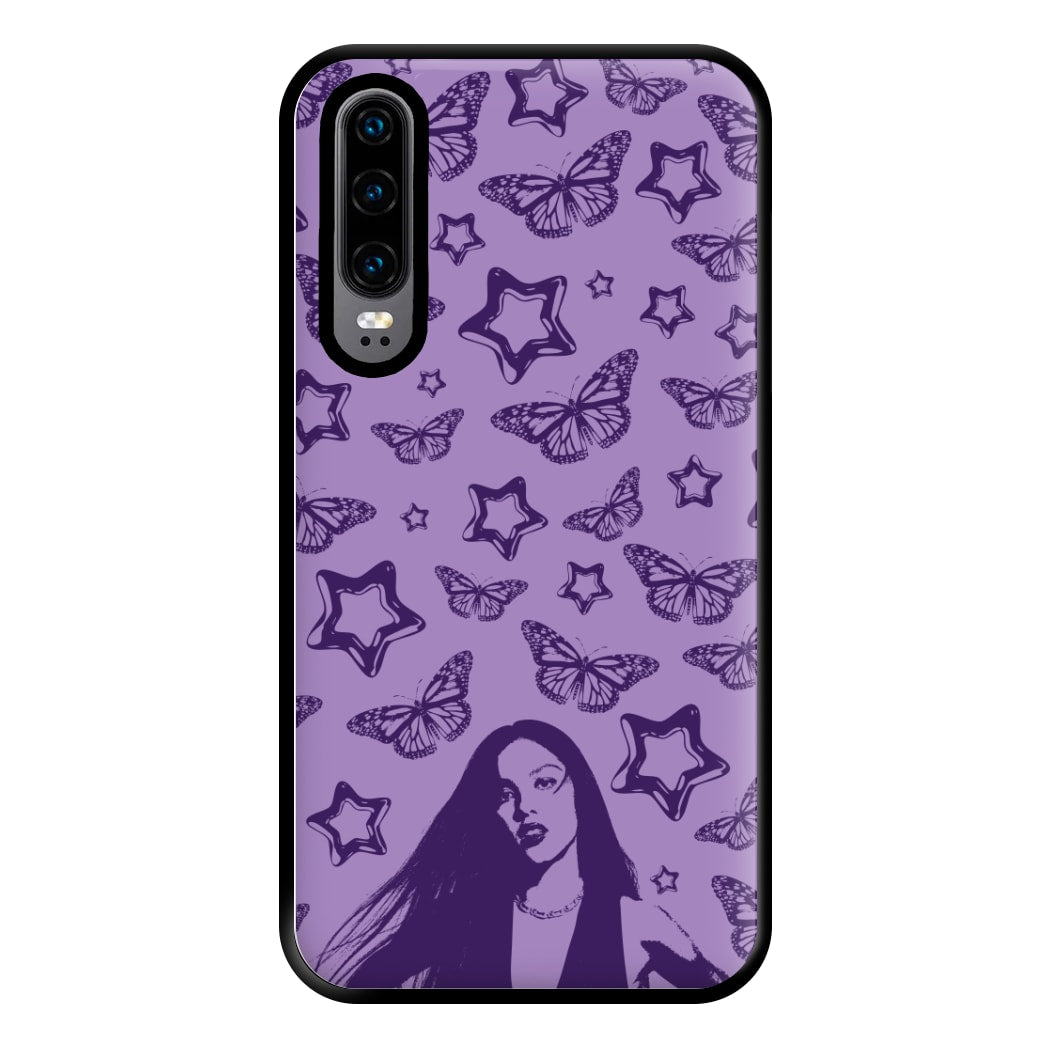 Stars And Butterflies Pattern Phone Case for Huawei P30