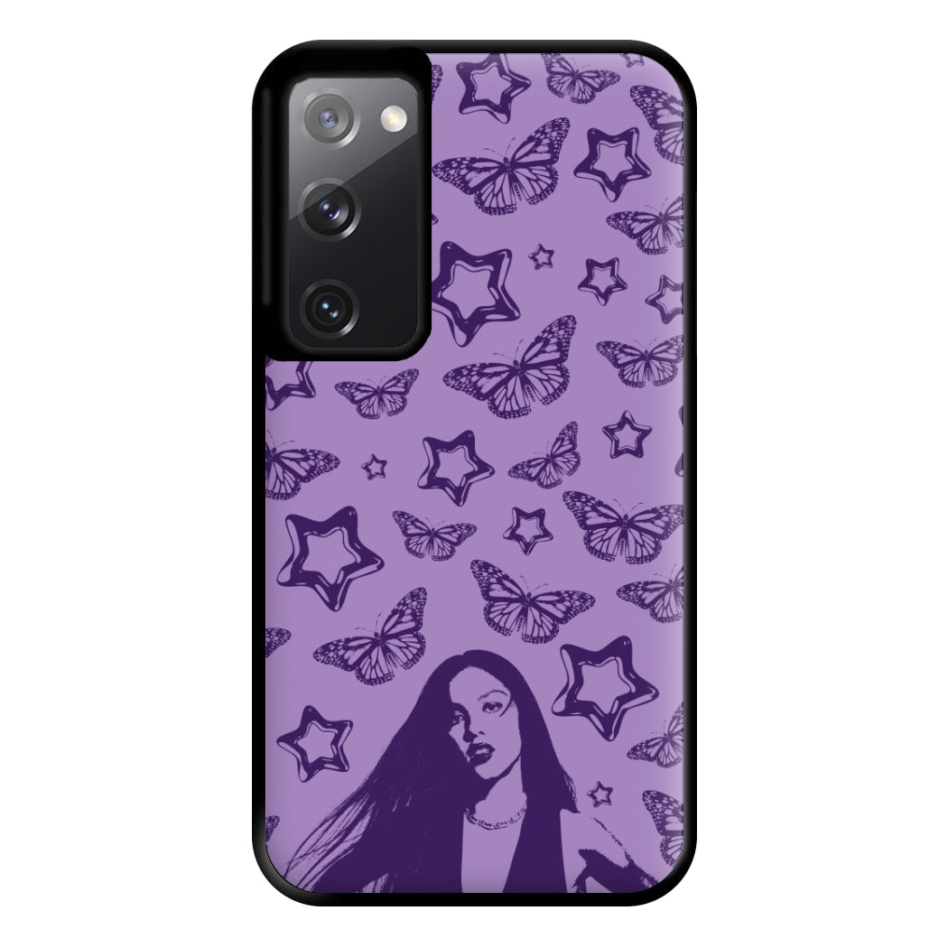 Stars And Butterflies Pattern Phone Case for Galaxy S20FE