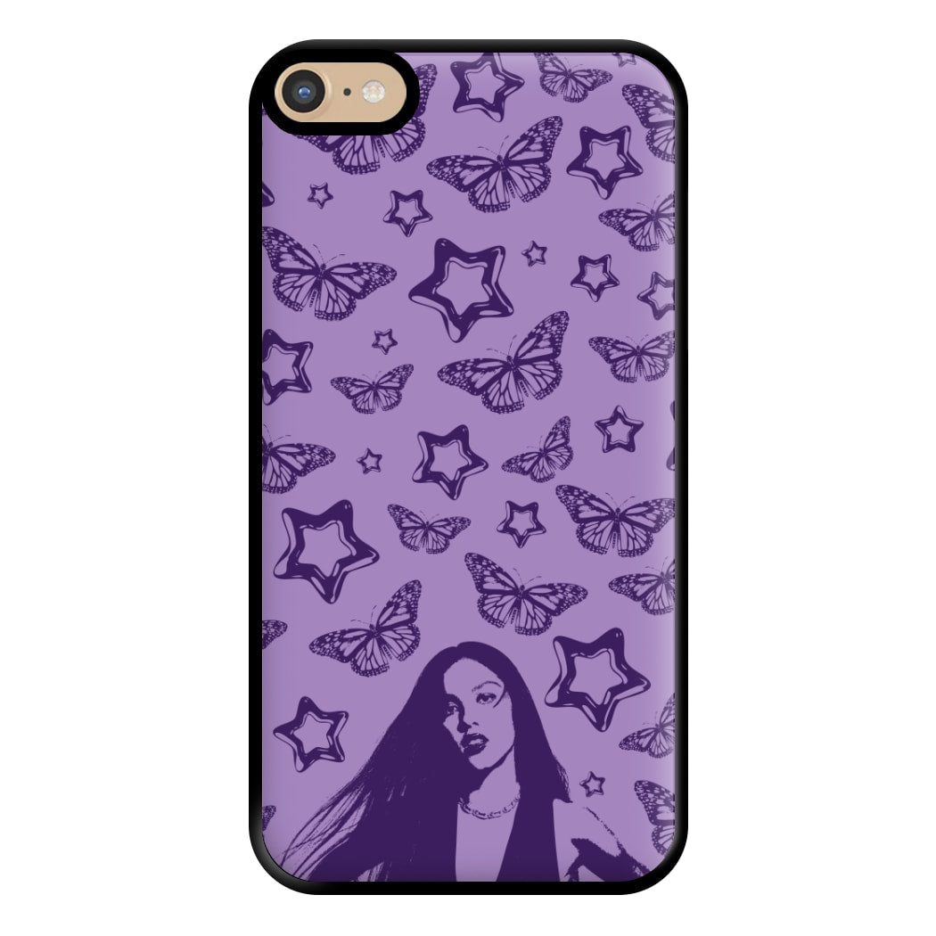 Stars And Butterflies Pattern Phone Case for iPhone 6 Plus / 7 Plus / 8 Plus