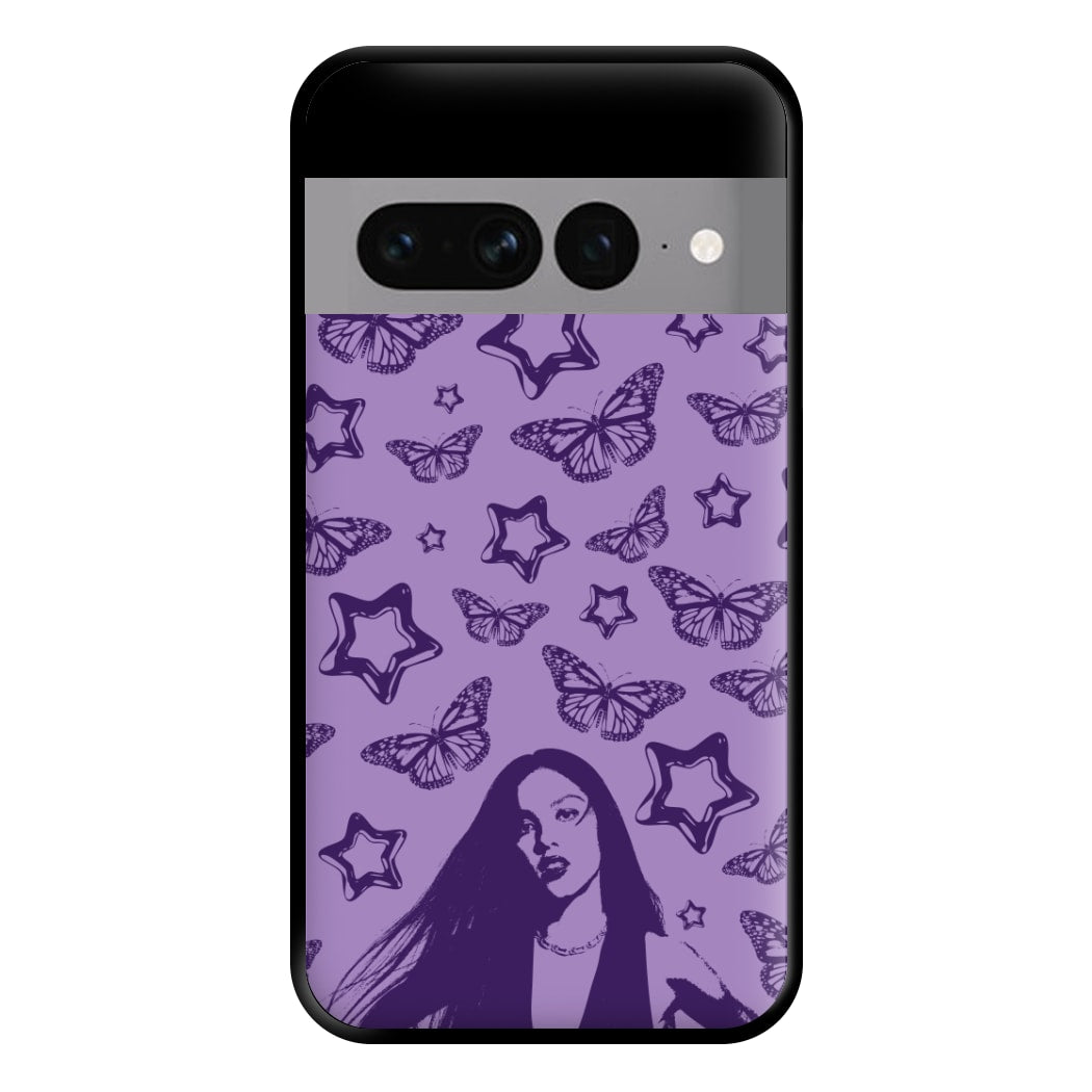 Stars And Butterflies Pattern Phone Case for Google Pixel 7 Pro