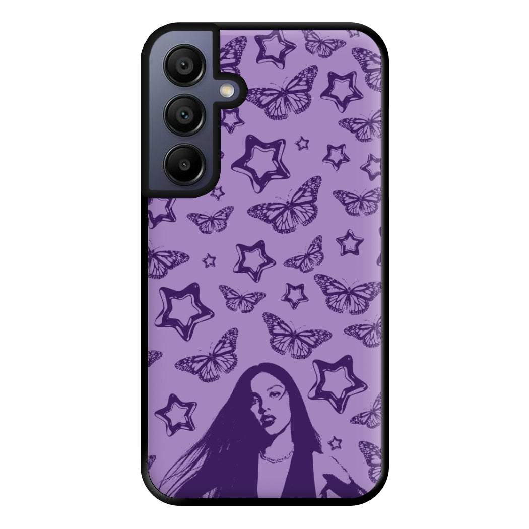 Stars And Butterflies Pattern Phone Case for Galaxy A16