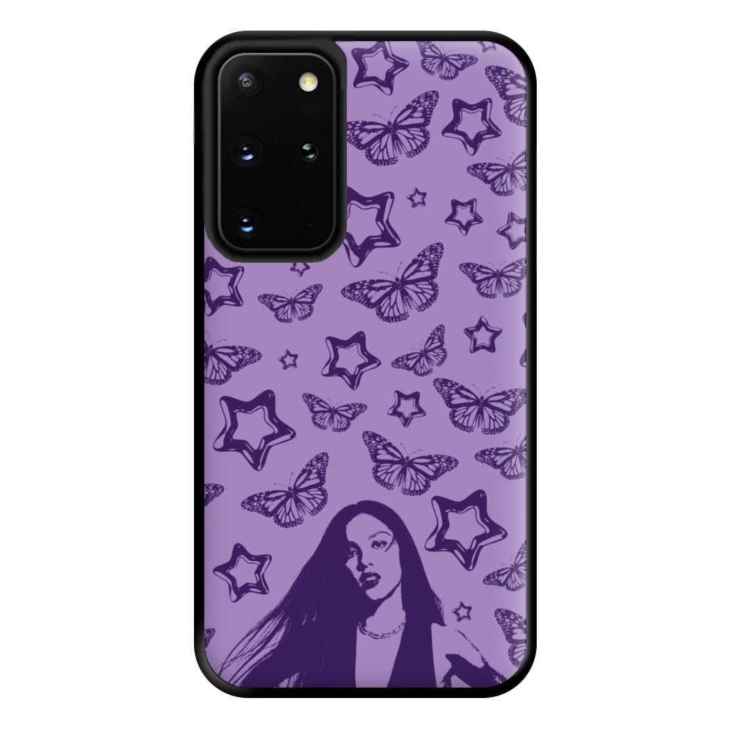 Stars And Butterflies Pattern Phone Case for Galaxy S20 Plus