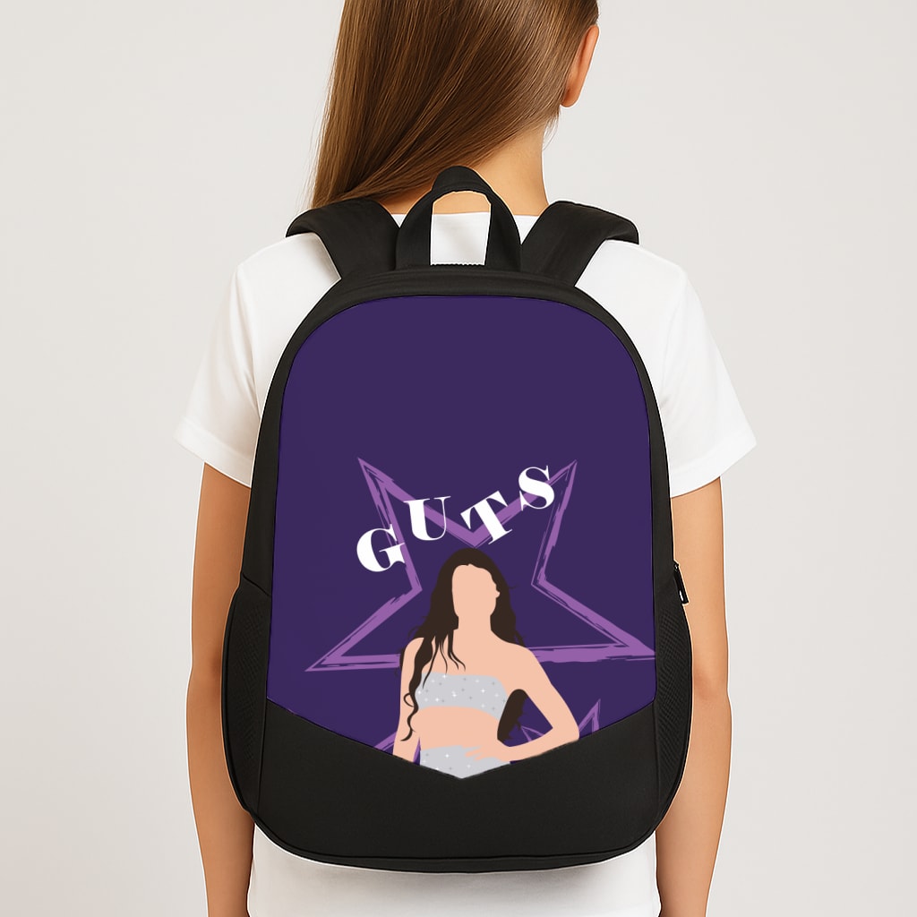 Dark Purple Olivia Large School Bag